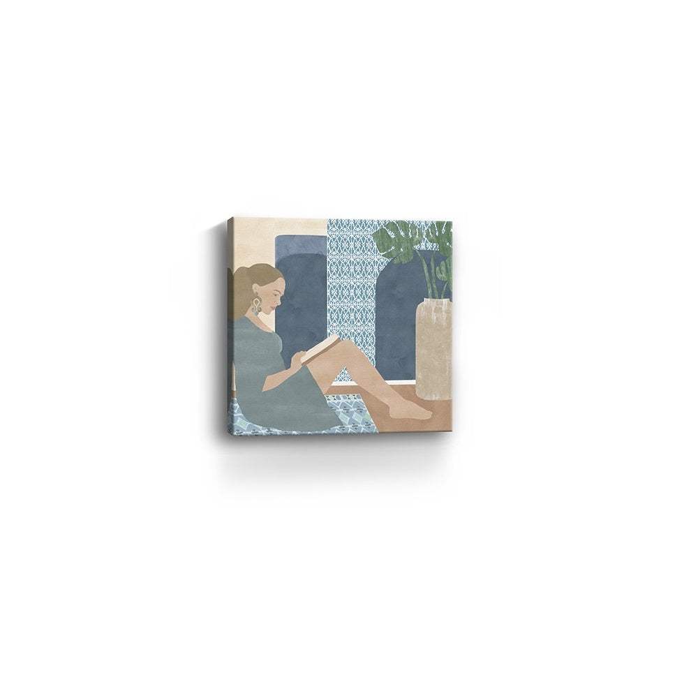 Bohemian Book Lady Unframed Print Wall Art - Homeroots - Flyclothing LLC