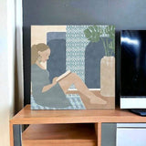 Bohemian Book Lady Unframed Print Wall Art - Homeroots - Flyclothing LLC