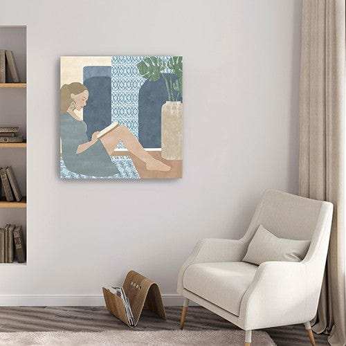 Bohemian Book Lady Unframed Print Wall Art - Homeroots - Flyclothing LLC