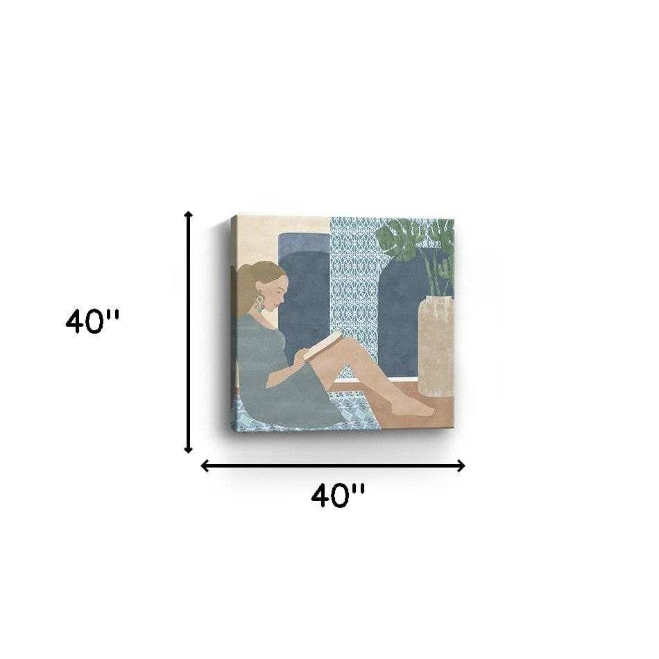 Bohemian Book Lady Unframed Print Wall Art - Homeroots - Flyclothing LLC