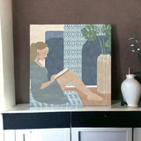 Bohemian Book Lady Unframed Print Wall Art - Homeroots - Flyclothing LLC