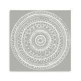 Boho White Mandala Unframed Print Wall Art - Homeroots