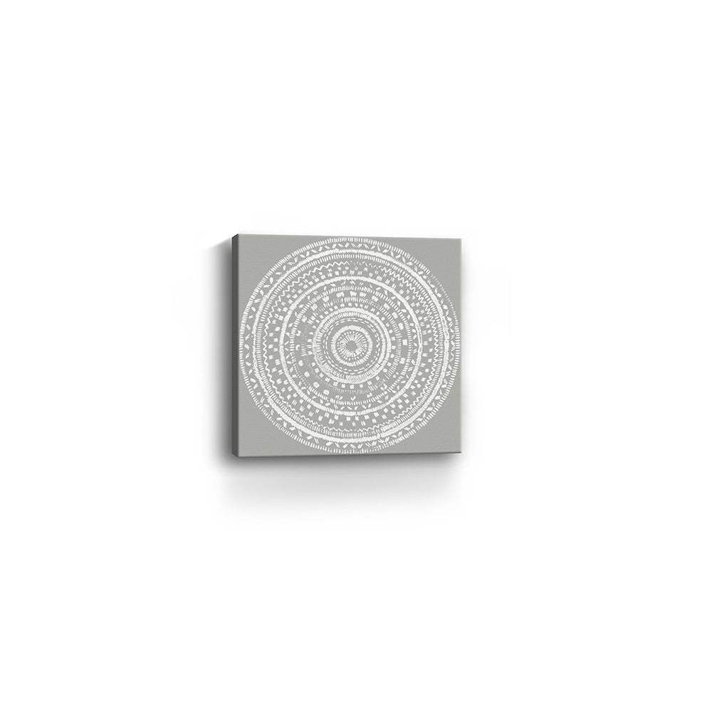Boho White Mandala Unframed Print Wall Art - Homeroots - Flyclothing LLC