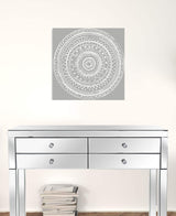 Boho White Mandala Unframed Print Wall Art - Homeroots - Flyclothing LLC