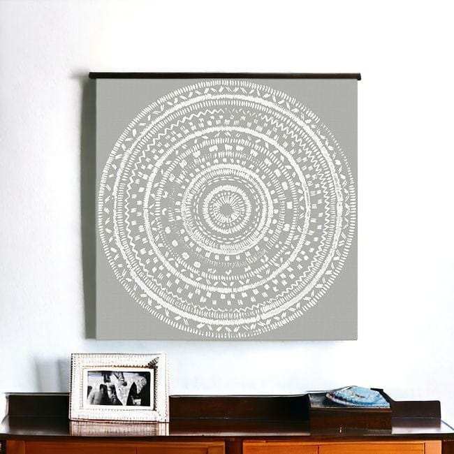 Boho White Mandala Unframed Print Wall Art - Homeroots - Flyclothing LLC