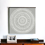 Boho White Mandala Unframed Print Wall Art - Homeroots