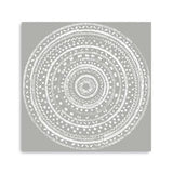 Boho White Mandala Unframed Print Wall Art - Homeroots