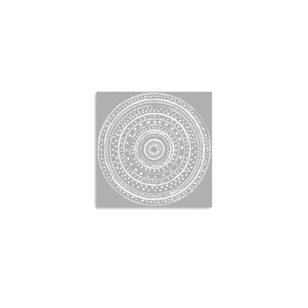 Boho White Mandala Unframed Print Wall Art - Homeroots - Flyclothing LLC