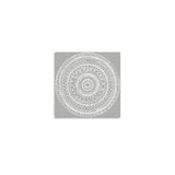 Boho White Mandala Unframed Print Wall Art - Homeroots - Flyclothing LLC