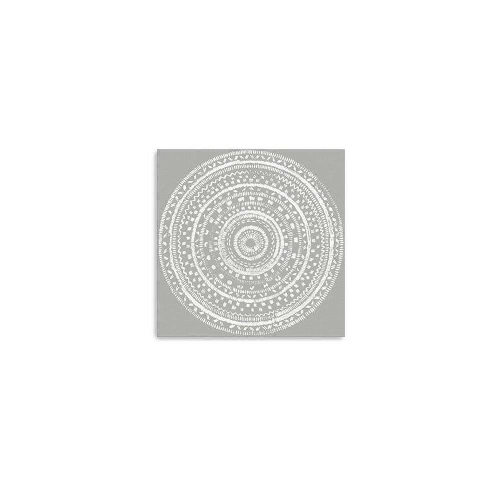 Boho White Mandala Unframed Print Wall Art - Homeroots - Flyclothing LLC