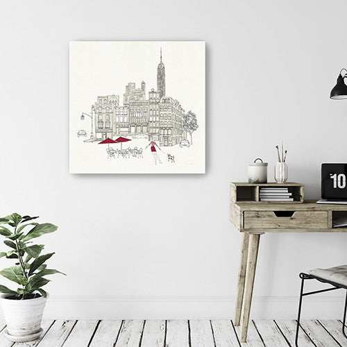 Nyc Cafline Work Unframed Print Wall Art - Homeroots - Flyclothing LLC