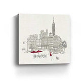 Nyc Cafline Work Unframed Print Wall Art - Homeroots - Flyclothing LLC