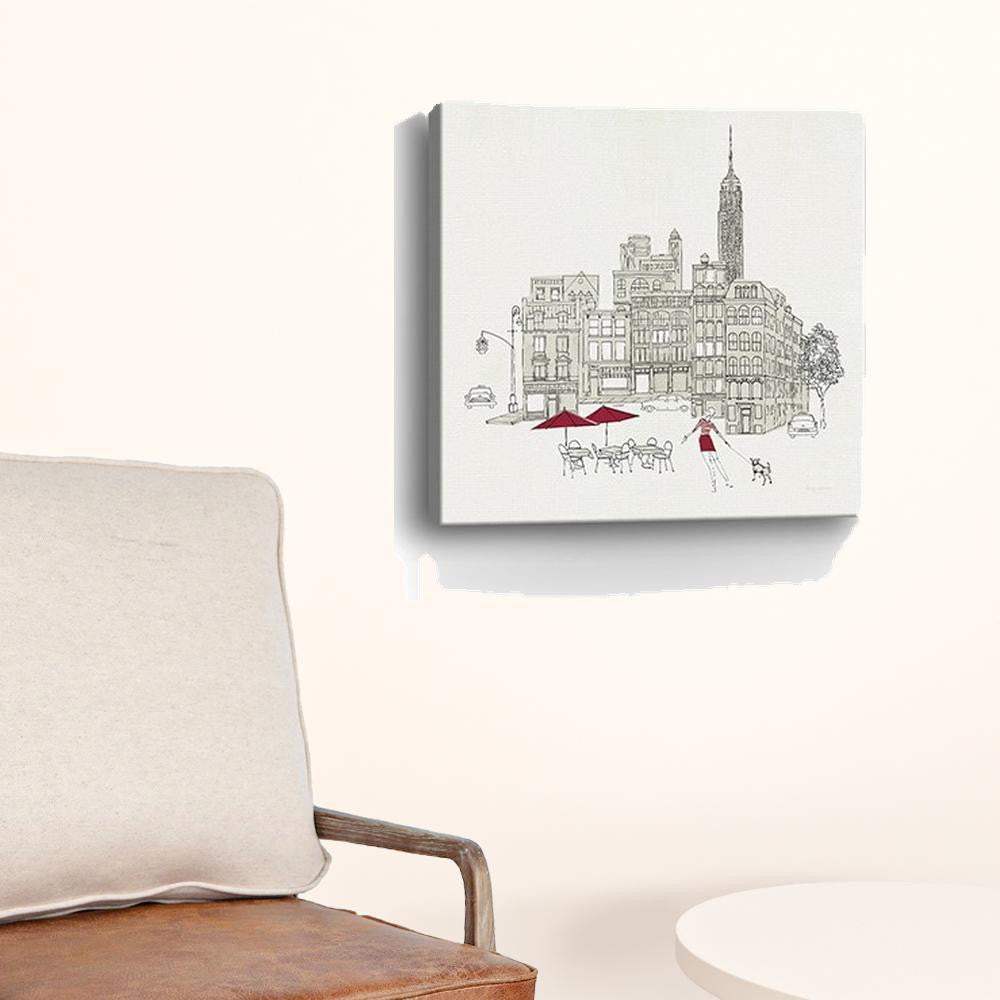 Nyc Cafline Work Unframed Print Wall Art - Homeroots - Flyclothing LLC