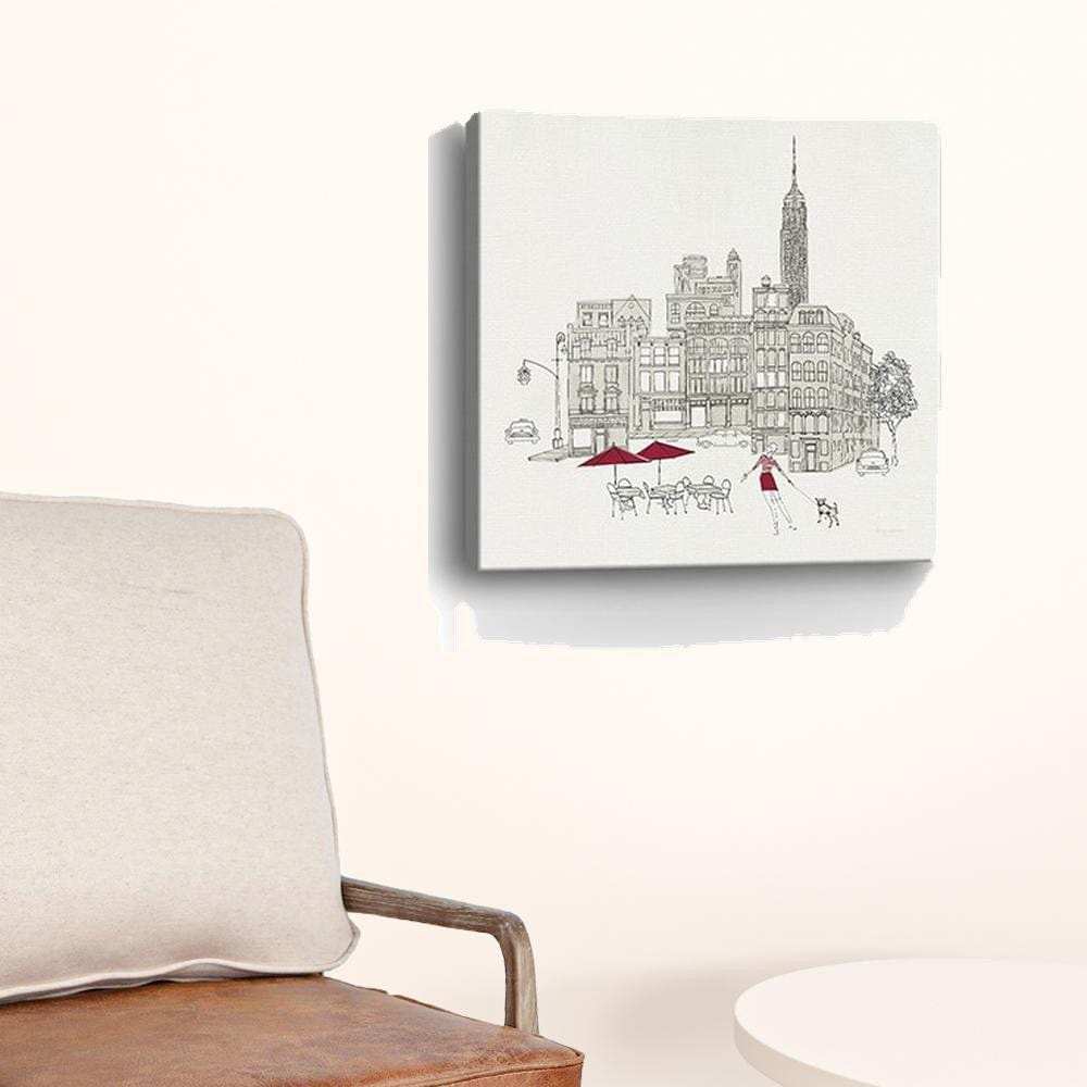 Nyc Cafline Work Unframed Print Wall Art - Homeroots - Flyclothing LLC