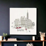 Nyc Cafline Work Unframed Print Wall Art - Homeroots - Flyclothing LLC