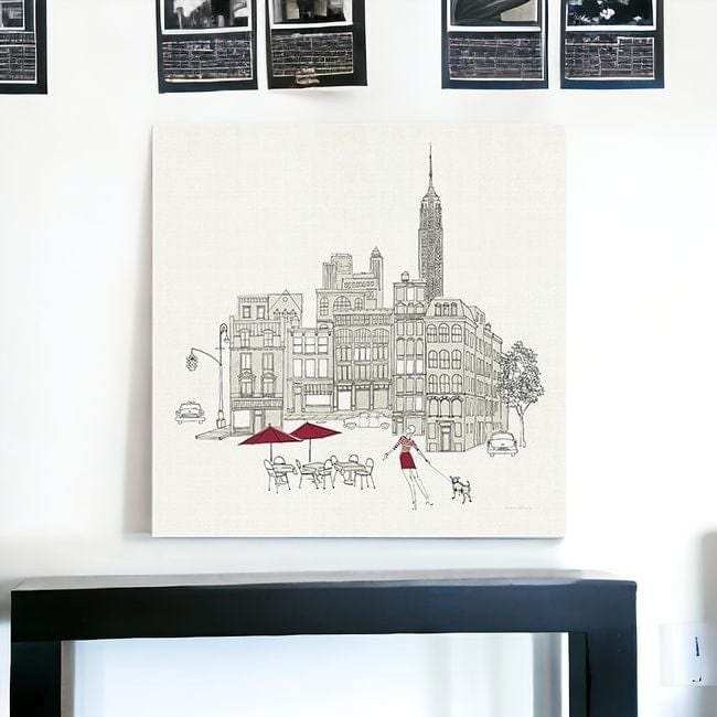 Nyc Cafline Work Unframed Print Wall Art - Homeroots - Flyclothing LLC