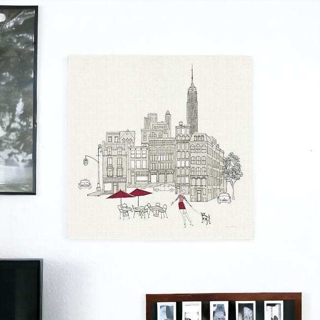 Nyc Cafline Work Unframed Print Wall Art - Homeroots - Flyclothing LLC