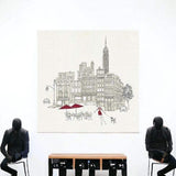 Nyc Cafline Work Unframed Print Wall Art - Homeroots - Flyclothing LLC