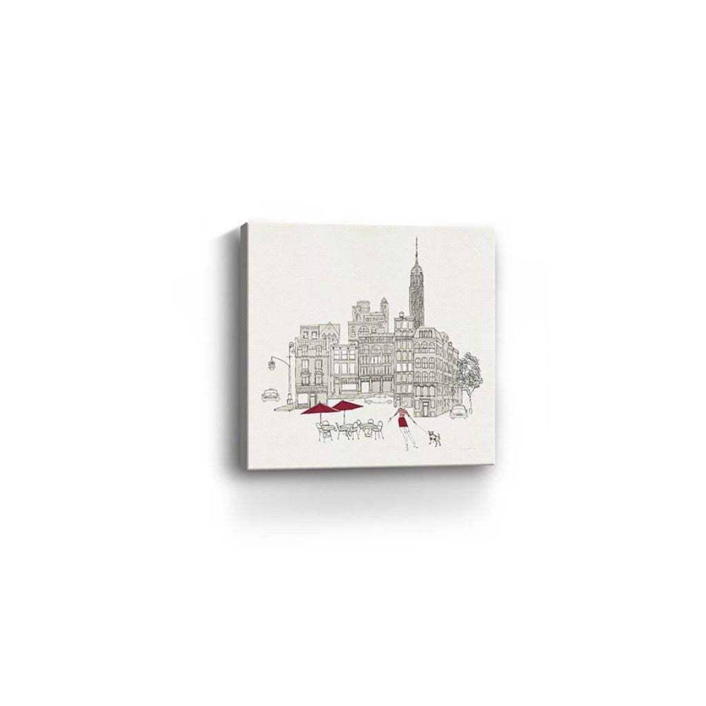 Nyc Cafline Work Unframed Print Wall Art - Homeroots - Flyclothing LLC