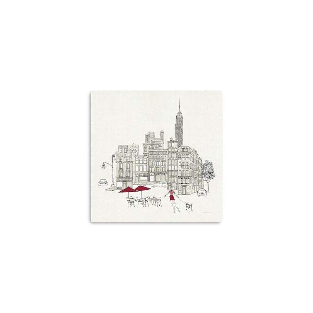 Nyc Cafline Work Unframed Print Wall Art - Homeroots - Flyclothing LLC