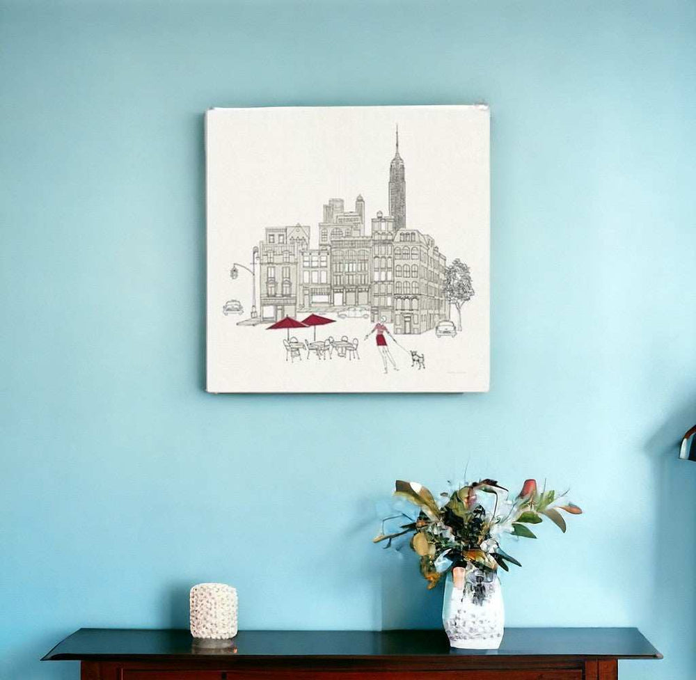 Nyc Cafline Work Unframed Print Wall Art - Homeroots - Flyclothing LLC