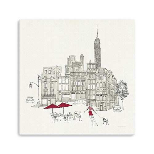 Nyc Cafline Work Unframed Print Wall Art - Homeroots - Flyclothing LLC