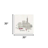 Nyc Cafline Work Unframed Print Wall Art - Homeroots - Flyclothing LLC