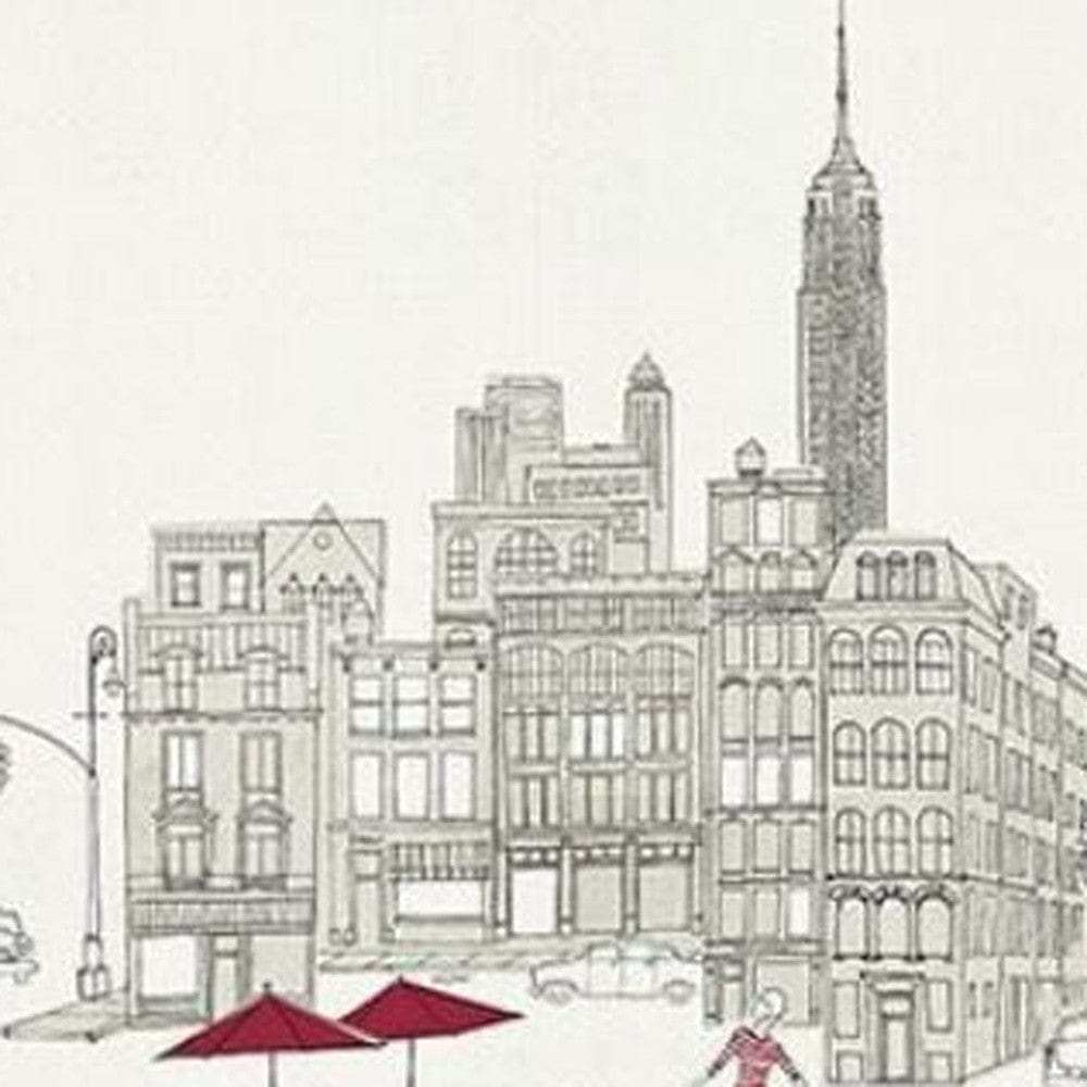Nyc Cafline Work Unframed Print Wall Art - Homeroots - Flyclothing LLC