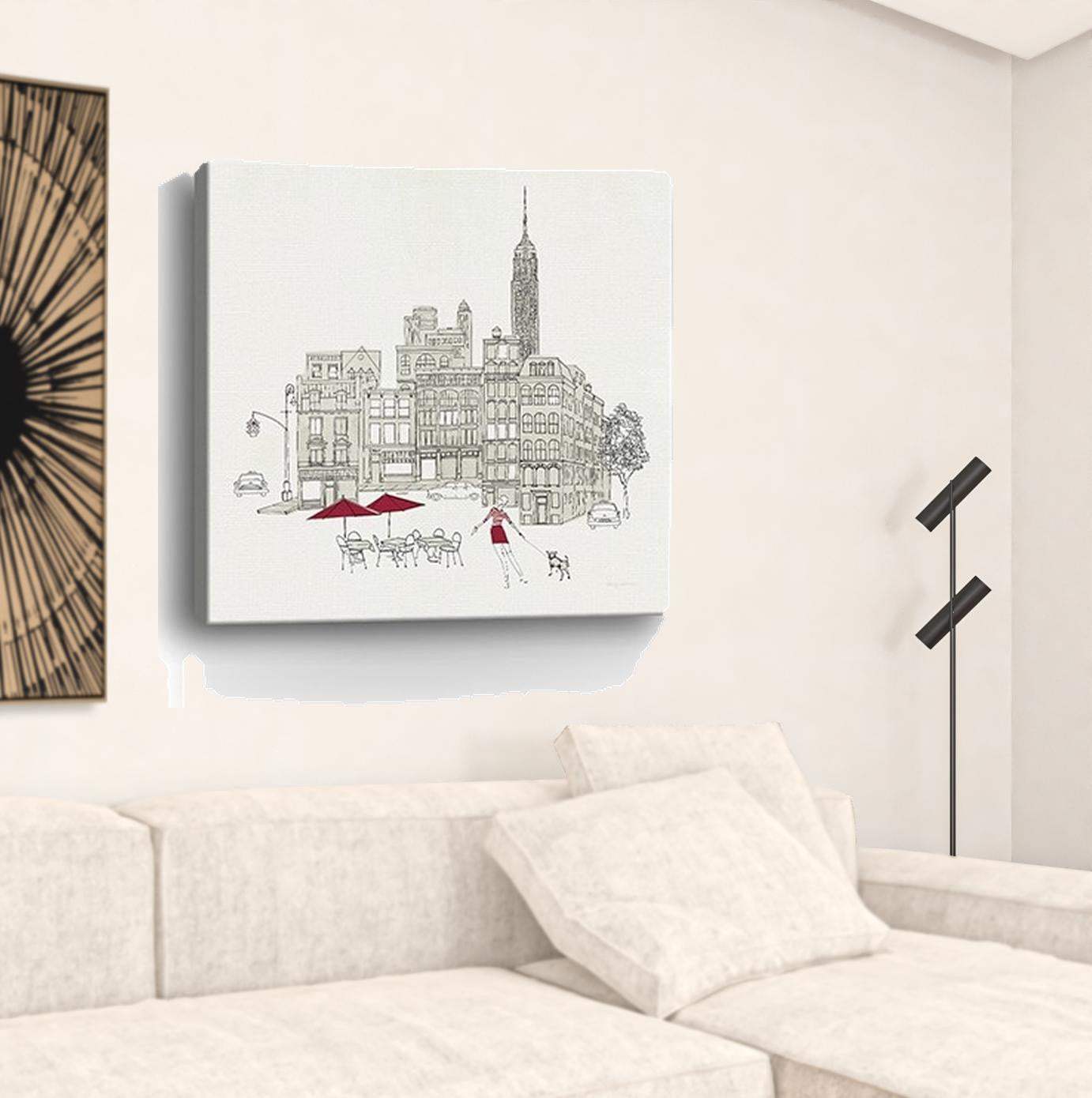 Nyc Cafline Work Unframed Print Wall Art - Homeroots - Flyclothing LLC