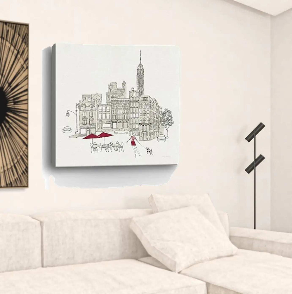 Nyc Cafline Work Unframed Print Wall Art - Homeroots - Flyclothing LLC