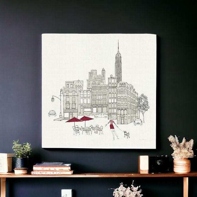 Nyc Cafline Work Unframed Print Wall Art - Homeroots - Flyclothing LLC
