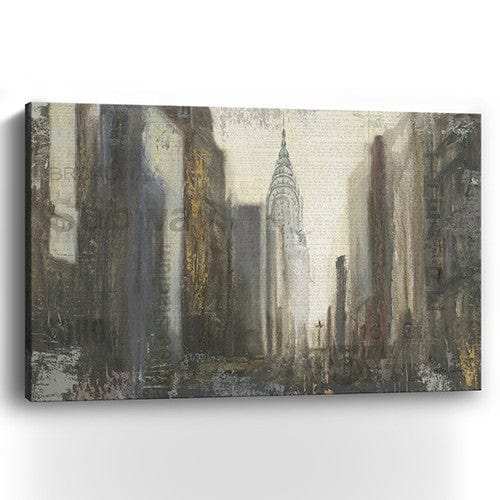 Nyc Urban Street Scene Unframed Print Wall Art - Homeroots - Flyclothing LLC