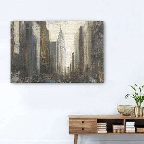 Nyc Urban Street Scene Unframed Print Wall Art - Homeroots - Flyclothing LLC