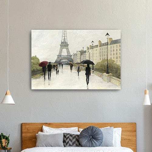 Parisian Rainy Day Unframed Print Wall Art - Homeroots - Flyclothing LLC