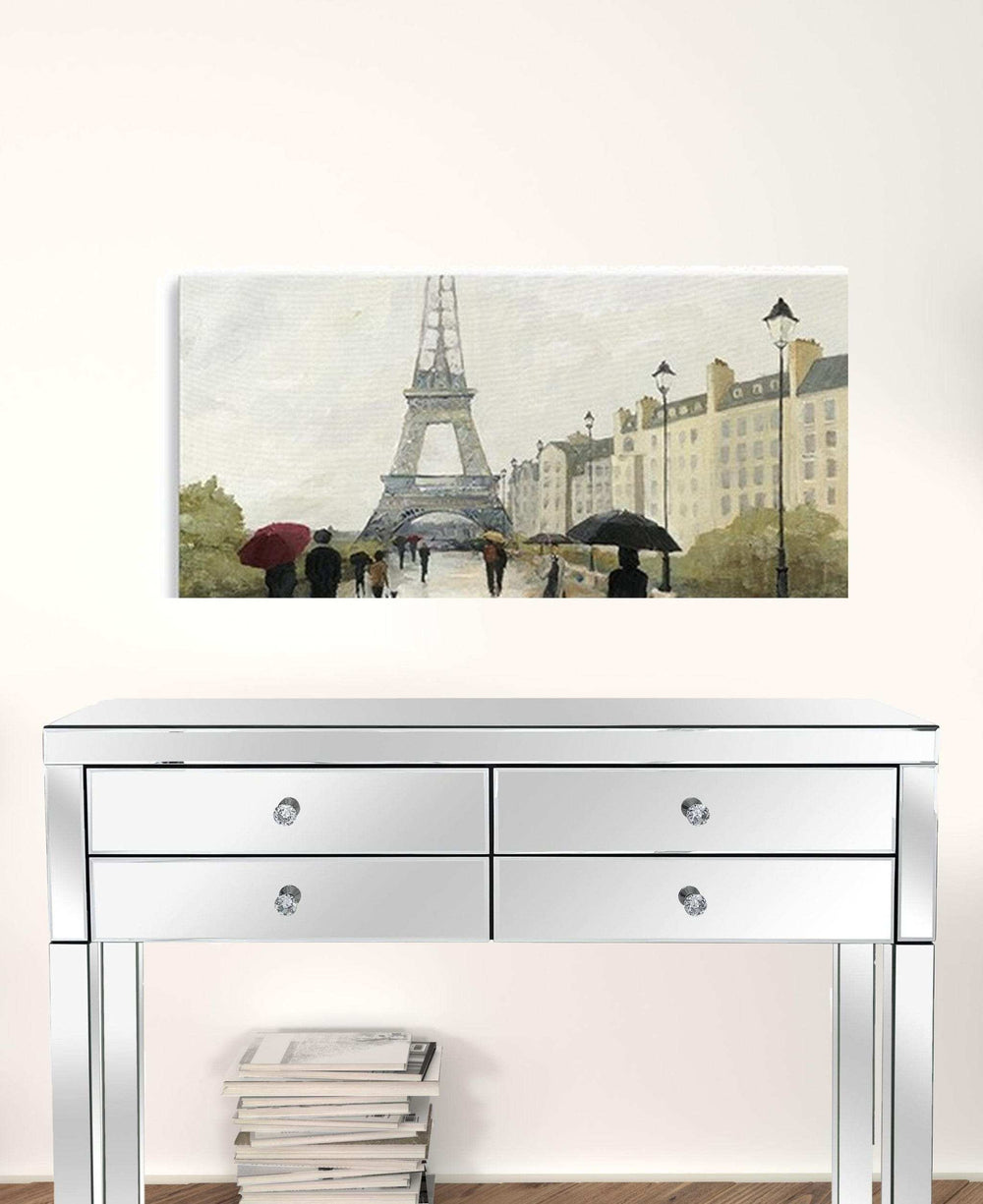 Parisian Rainy Day Unframed Print Wall Art - Homeroots - Flyclothing LLC