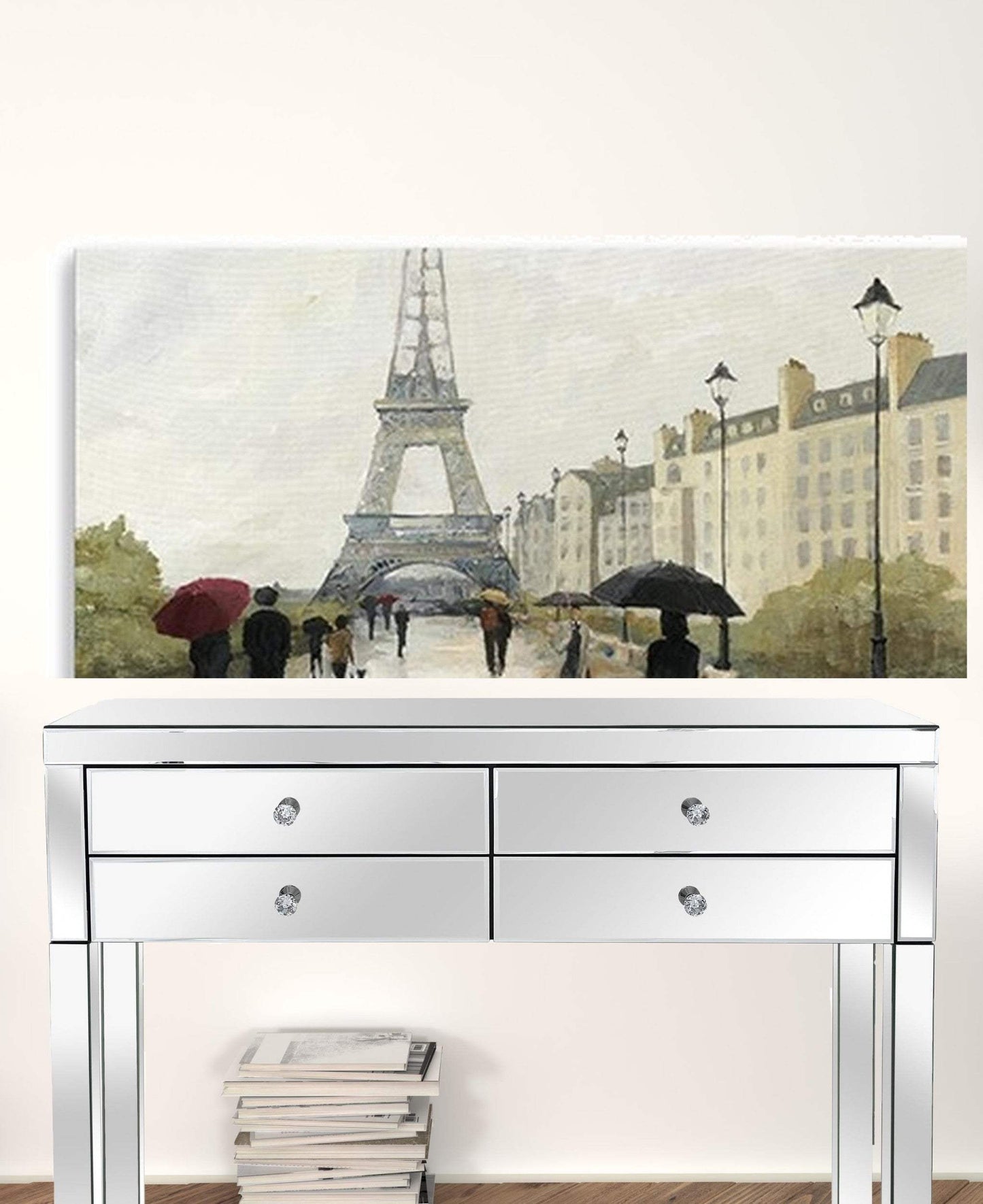 Parisian Rainy Day Unframed Print Wall Art - Homeroots - Flyclothing LLC