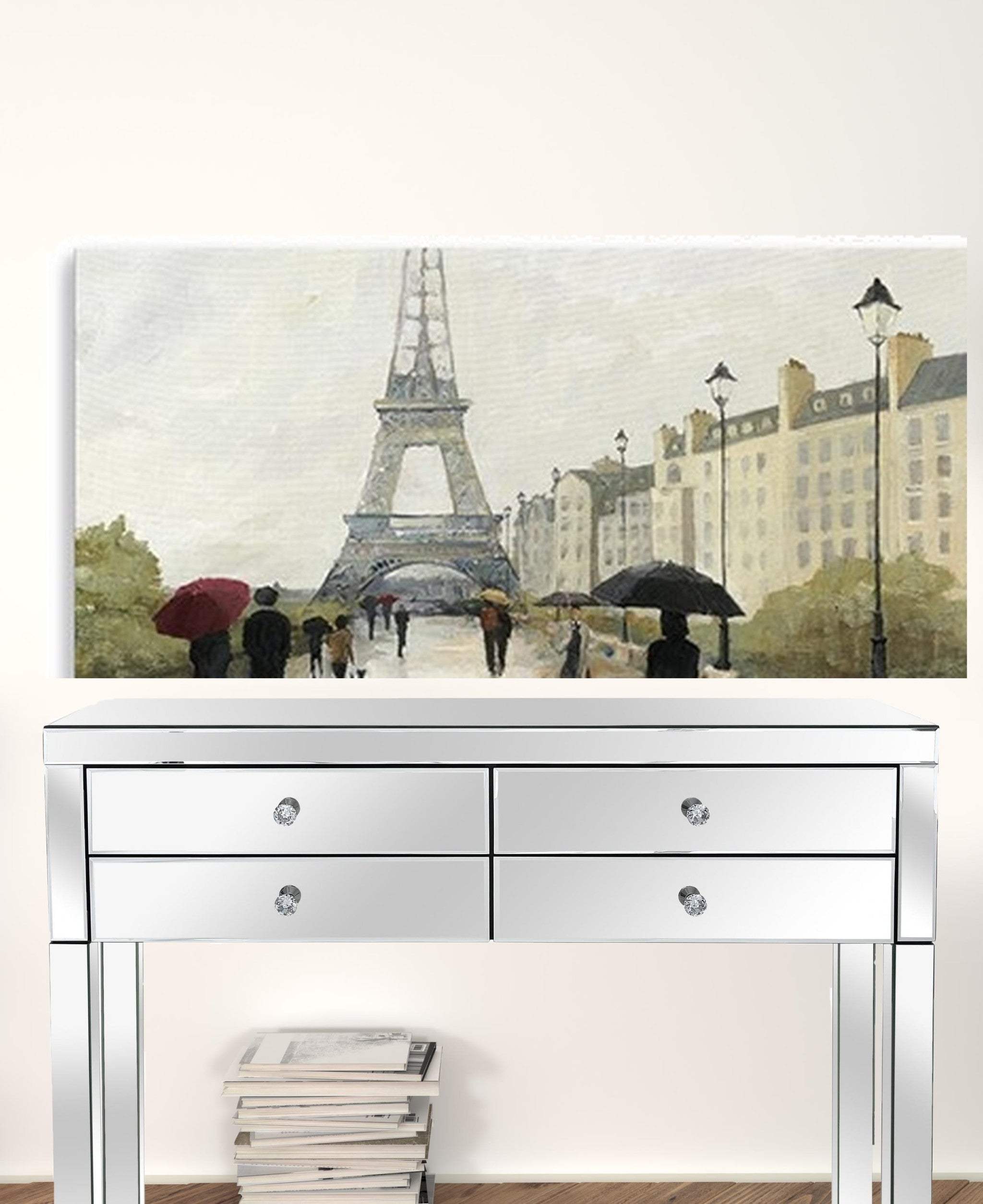 Parisian Rainy Day Unframed Print Wall Art - Homeroots - Flyclothing LLC