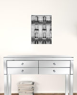 20" x 16" Balcony View Black and White Photo Real Canvas Wall Art - Homeroots - Flyclothing LLC