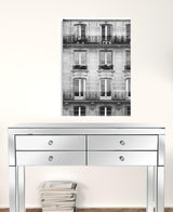 30" x 24" Balcony View Black and White Photo Real Canvas Wall Art - Homeroots - Flyclothing LLC