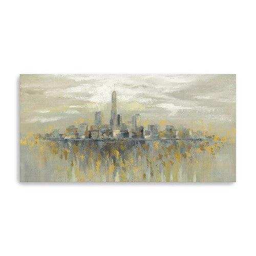 Artistic Manhattan City Skyline Unframed Print Wall Art - Homeroots