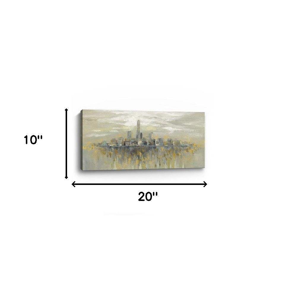 Artistic Manhattan City Skyline Unframed Print Wall Art - Homeroots - Flyclothing LLC