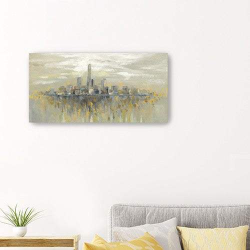 Artistic Manhattan City Skyline Unframed Print Wall Art - Homeroots - Flyclothing LLC