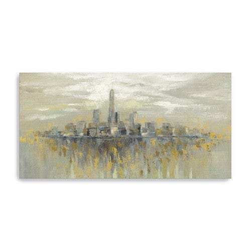 Artistic Manhattan City Skyline Unframed Print Wall Art - Homeroots