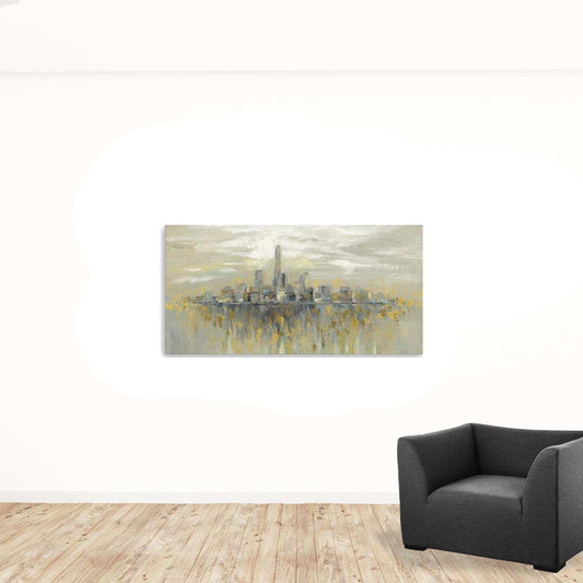 Artistic Manhattan City Skyline Unframed Print Wall Art - Homeroots - Flyclothing LLC