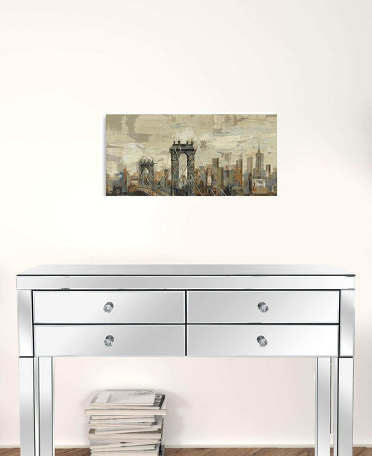 Vintage Inspired Nyc City Skyline Unframed Print Wall Art - Homeroots - Flyclothing LLC