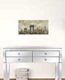 Vintage Inspired Nyc City Skyline Unframed Print Wall Art - Homeroots