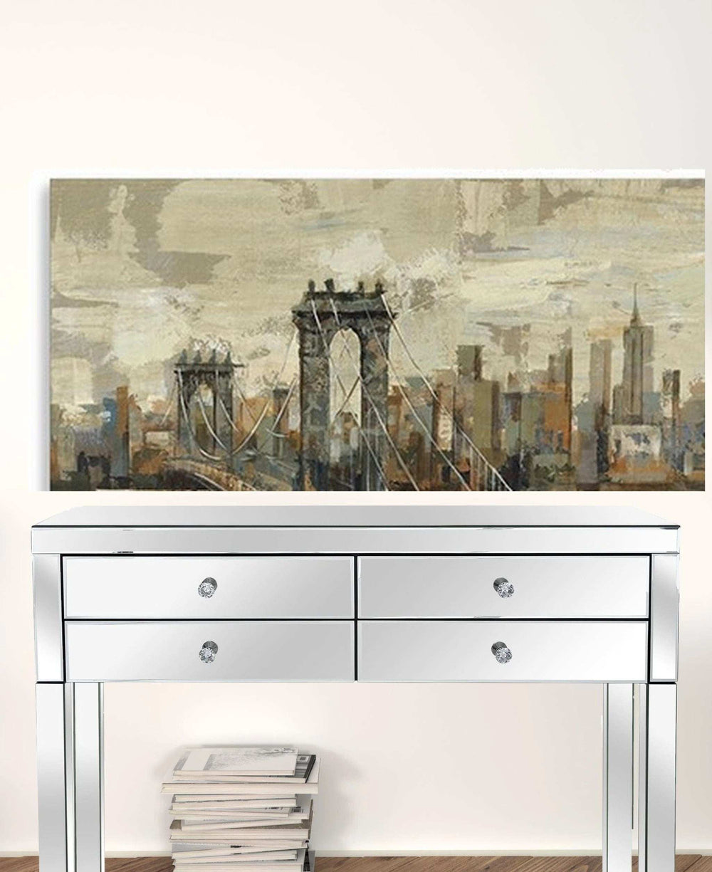 Vintage Inspired Nyc City Skyline Unframed Print Wall Art - Homeroots - Flyclothing LLC