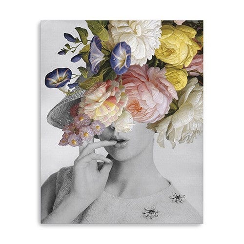 Glamorous Garden Party Dress Up Unframed Print Wall Art - Homeroots