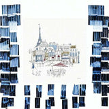 French Caf With Red And Blue Accents Unframed Print Wall Art - Homeroots - Flyclothing LLC