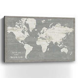 Minimalist World Map Unframed Print Wall Art - Homeroots - Flyclothing LLC